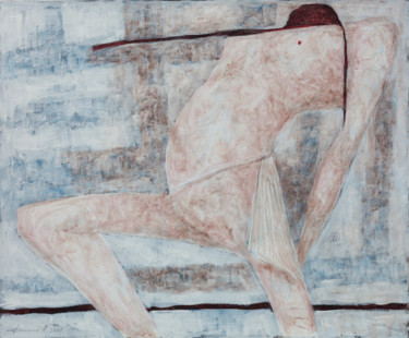 Картина под названием "белая фигура" - Алексей Филиппов, Подлинное произведение искусства