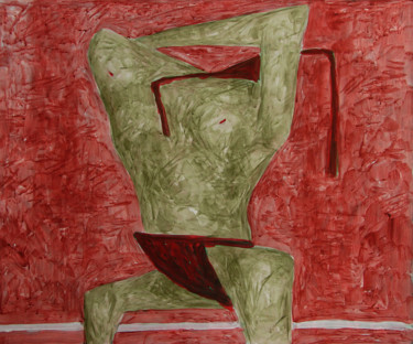 Pintura titulada "Боевая фигура" por Aleksei Filippov, Obra de arte original