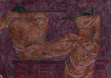 Painting titled "Египетский мотив" by Aleksei Filippov, Original Artwork