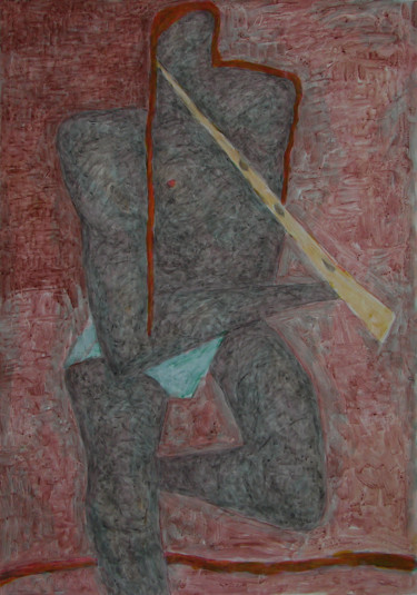 Картина под названием "Флейта" - Алексей Филиппов, Подлинное произведение искусства