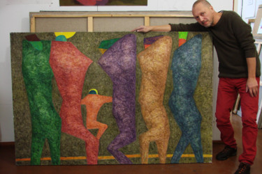 Картина под названием "Акрил на холсте, 20…" - Алексей Филиппов, Подлинное произведение искусства