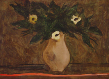 Painting titled "Желтые цветы" by Aleksei Filippov, Original Artwork