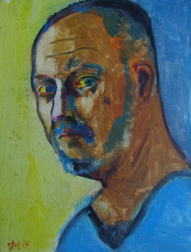 Peinture intitulée "Мужской портрет" par Aleksei Filippov, Œuvre d'art originale