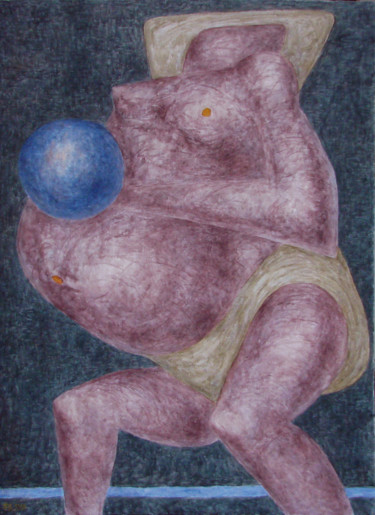 Картина под названием "Дитя мира" - Алексей Филиппов, Подлинное произведение искусства, Акрил