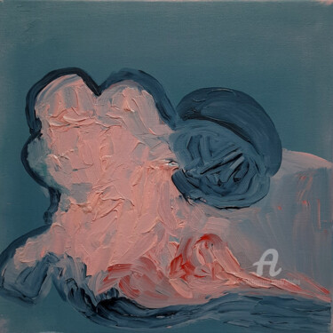 Malerei mit dem Titel "Reverie" von Aledra, Original-Kunstwerk, Öl