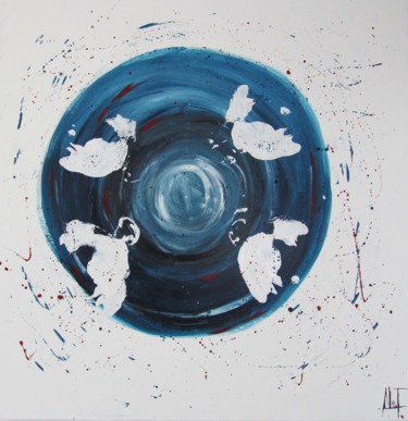 Peinture intitulée "Earth" par Alef., Œuvre d'art originale, Acrylique