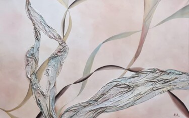 Картина под названием "CINTAS" - María Alejandra Bertonasco, Подлинное произведение искусства, Акрил Установлен на Деревянна…