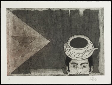 Printmaking titled "Sin Título / No tit…" by Alejandro Alexis García Núñez, Original Artwork, Collagraphy