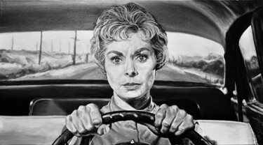 Painting titled "Janet Leigh in the…" by Alejandro Cilento, Original Artwork, Oil
