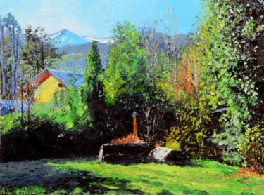 Painting titled "Sunny afternoon, Vi…" by Alejandro Cilento, Original Artwork, Oil