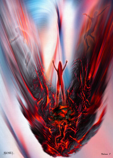Digitale Kunst getiteld "Vulcano  7" door Alejandro Esteban G, Origineel Kunstwerk, 2D Digital Work