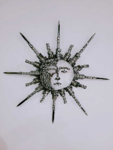 Scultura intitolato "SOL IN" da Alejandro Henriksen, Opera d'arte originale, Metalli