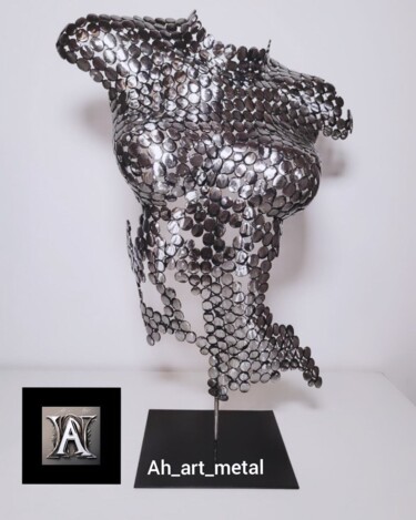 Escultura intitulada "TORS V" por Alejandro Henriksen, Obras de arte originais, Metais