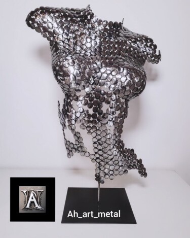 Sculpture titled "TORS V" by Alejandro Henriksen, Original Artwork, Metals