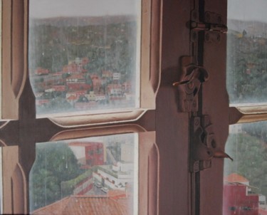 Malerei mit dem Titel "ventana" von Alejandro Fajardo, Original-Kunstwerk