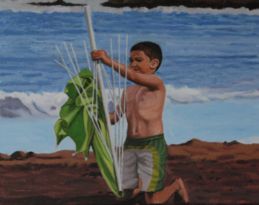 Pintura titulada "la-sombrilla.jpg" por Alejandro Fajardo, Obra de arte original