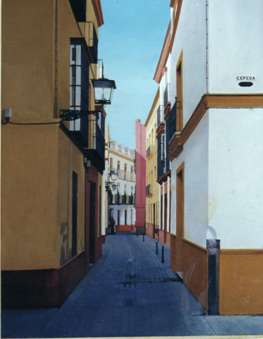 Pintura titulada "calle-cepeda.jpg" por Alejandro Fajardo, Obra de arte original