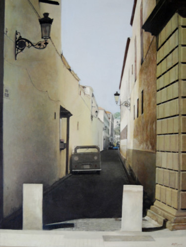 Pintura titulada "calle-del-agua.jpg" por Alejandro Fajardo, Obra de arte original