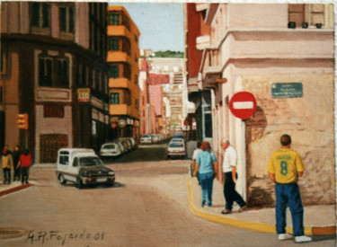 Pintura titulada "calle-obispo-rabada…" por Alejandro Fajardo, Obra de arte original
