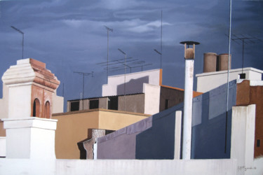 Pintura titulada "azoteas-de-sevilla-…" por Alejandro Fajardo, Obra de arte original