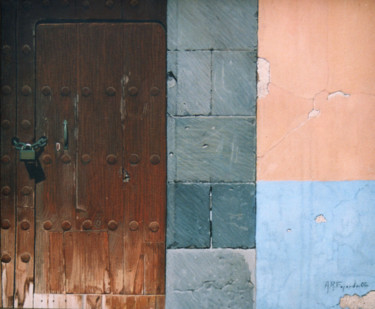 Painting titled "puerta-candado.jpg" by Alejandro Fajardo, Original Artwork
