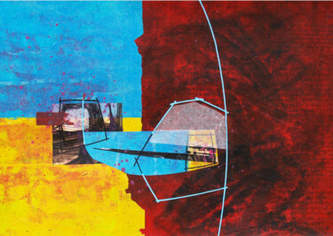 Malarstwo zatytułowany „La Barca Solar” autorstwa Alejo, Oryginalna praca, Akryl