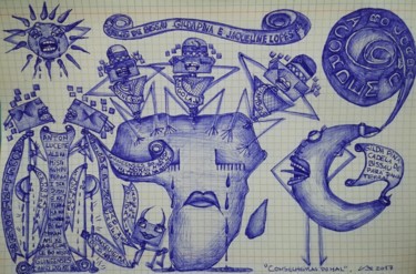 Desenho intitulada ""CONSELHEIRAS DO MA…" por Lucette Aleki, Obras de arte originais, Canetac de aerossol