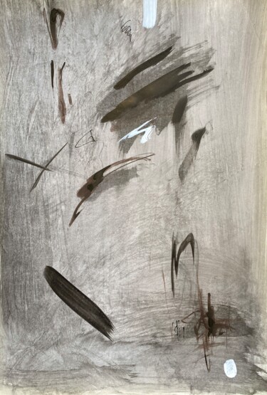 Рисунок под названием "Composition 3" - Alexandra Kraeva, Подлинное произведение искусства, Чернила