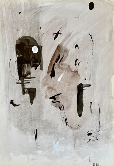 Рисунок под названием "Composition 5" - Alexandra Kraeva, Подлинное произведение искусства, Чернила