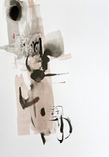 Рисунок под названием "Composition 13" - Alexandra Kraeva, Подлинное произведение искусства, Чернила