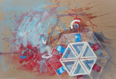 Картина под названием "Still Life with a S…" - Aleks Andr, Подлинное произведение искусства, Акрил