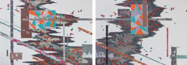 Mind & Life AB Diptych Peinture intitulée "Mind & Life AB Dipt…" par Aleks Andr, Œuvre d'art originale, Huile