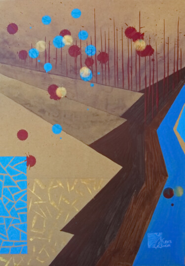 Картина под названием "Grand Canyon L" - Aleks Andr, Подлинное произведение искусства, Акрил