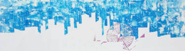 Картина под названием "Yokohama Japan Abst…" - Aleks Andr, Подлинное произведение искусства, Масло