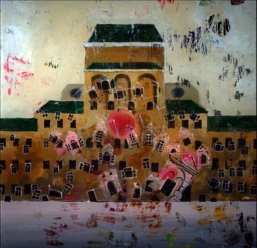 Картина под названием "Дворец в Кремле" - Алекс Вознесенский, Подлинное произведение искусства, Масло