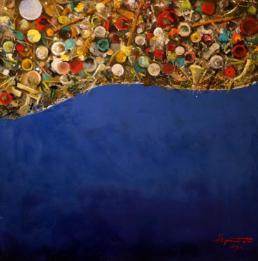 Pintura intitulada "Garbage. Brought by…" por Aleks Voznesenskii, Obras de arte originais, Óleo