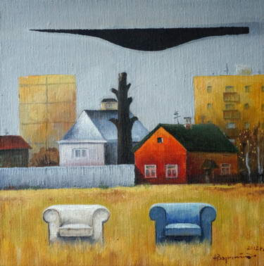 Картина под названием "Natural phenomenon" - Алекс Вознесенский, Подлинное произведение искусства, Масло