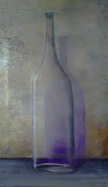 Painting titled "Bottle" by Aleks Voznesenskii, Original Artwork, Oil