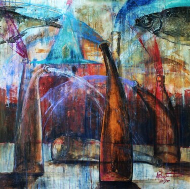 Картина под названием "Still life. Celebra…" - Алекс Вознесенский, Подлинное произведение искусства, Пастель