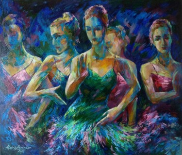Painting titled "Latin dance" by Aleksa Assembler, Original Artwork, Oil