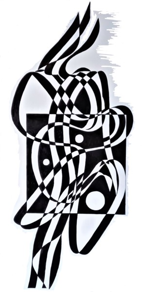Malerei mit dem Titel "Black and White dre…" von Oleksandr Lekomtsev, Original-Kunstwerk, Öl