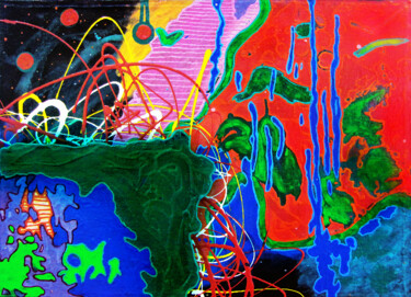 "Карты Хаоса» пейзаж…" başlıklı Tablo Aleksandr Bolkvadze tarafından, Orijinal sanat, Petrol Ahşap panel üzerine monte edilm…