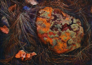 Картина под названием "stone of wisdom, Ка…" - Александр Дементьев, Подлинное произведение искусства, Масло