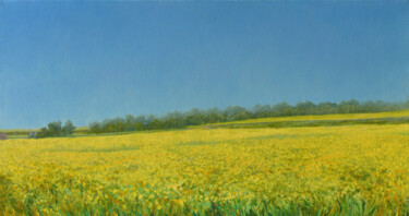 Картина под названием "Желтая панорама" - Александр Дементьев, Подлинное произведение искусства, Масло