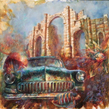 Картина под названием "Забытый мотив" - Dobrodiy Alexandr, Подлинное произведение искусства, Масло Установлен на Деревянная…