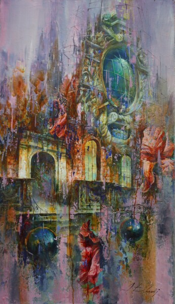 Pintura titulada "old motive" por Dobrodiy Alexandr, Obra de arte original, Oleo Montado en Bastidor de camilla de madera