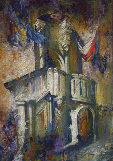 Malerei mit dem Titel "ETUDE GDANSK 17" von Dobrodiy Alexandr, Original-Kunstwerk, Öl