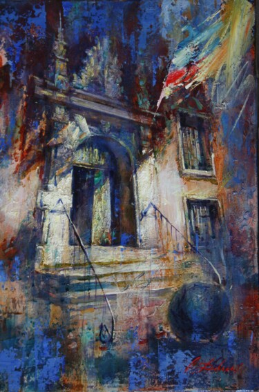 Картина под названием "ETUDE GDANSK 18" - Dobrodiy Alexandr, Подлинное произведение искусства, Масло