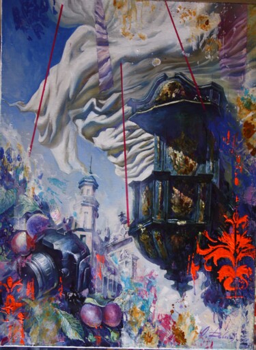 Картина под названием "Premonition of summ…" - Dobrodiy Alexandr, Подлинное произведение искусства, Масло Установлен на Дере…