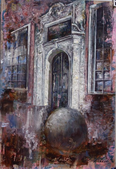 Painting titled "ETUDE GDANSK 22" by Dobrodiy Alexandr, Original Artwork, Oil